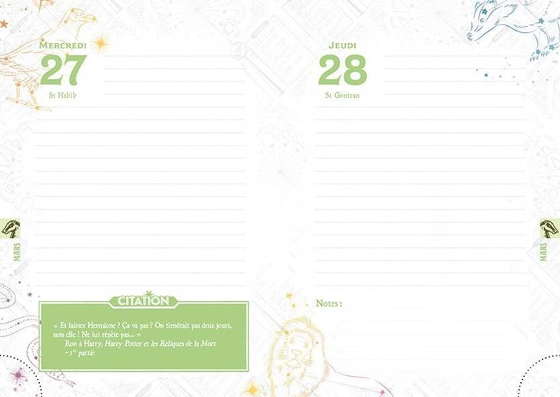 Agenda Harry Potter 2023-2024 - Fières d'être sorcières