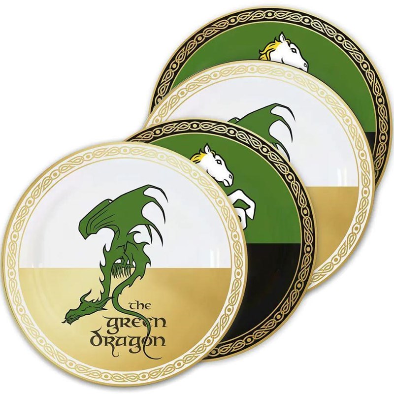 Lot de 4 assiettes Tavernes - Le Seigneur des Anneaux