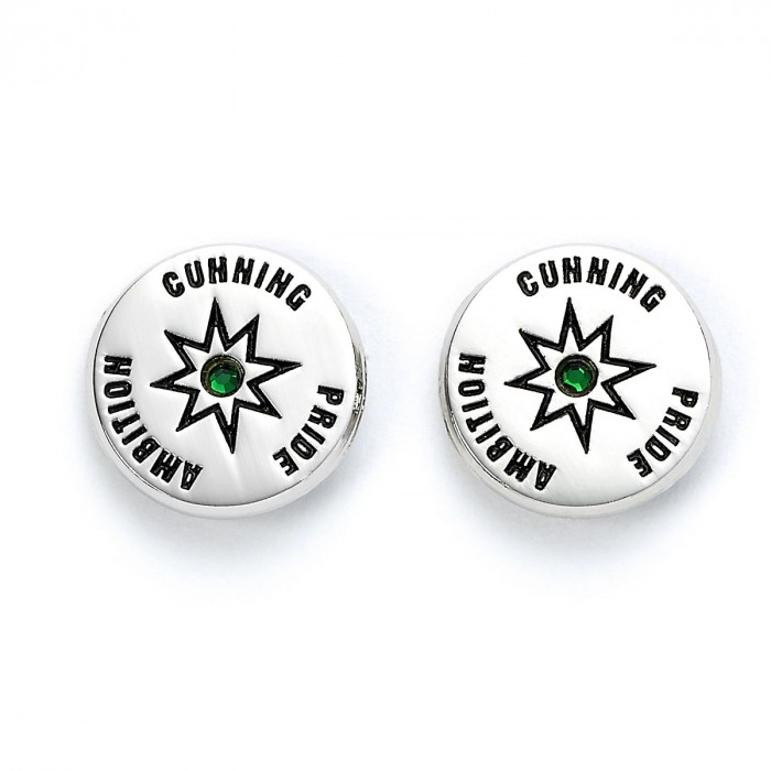 Set de 3 boucles d'oreilles Serpentard- Harry Potter