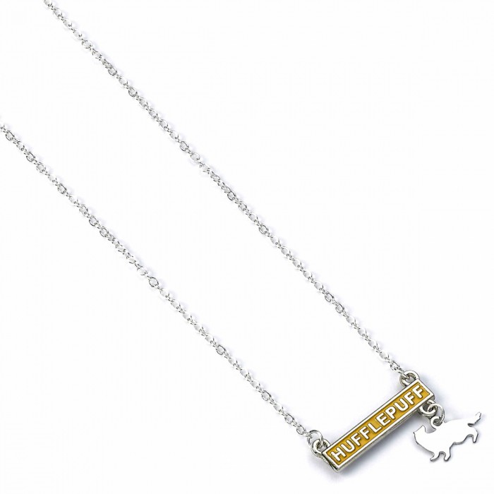 Collier Poufsouffle barre & charm - Harry Potter