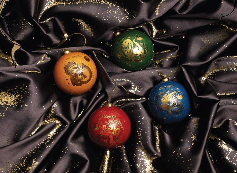 Lot de 4 boules de Noël Harry Potter - Yule Houses