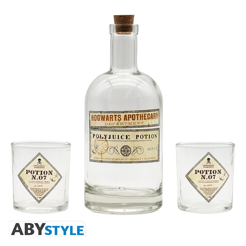 Set bouteille & verres potion - Harry Potter