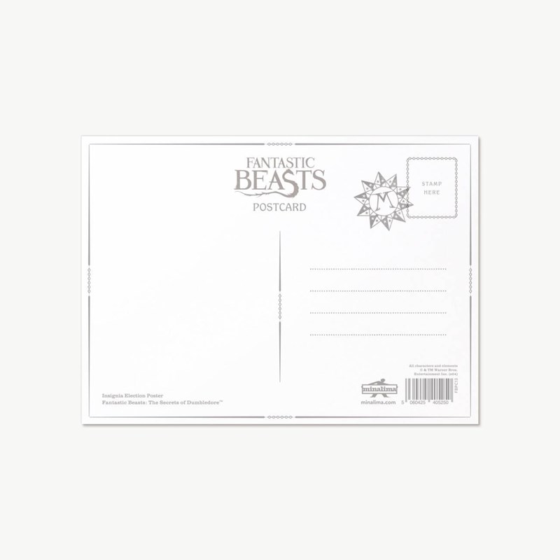 Carte postale affiche électoral Vicencia Santos - Les Animaux Fantastiques