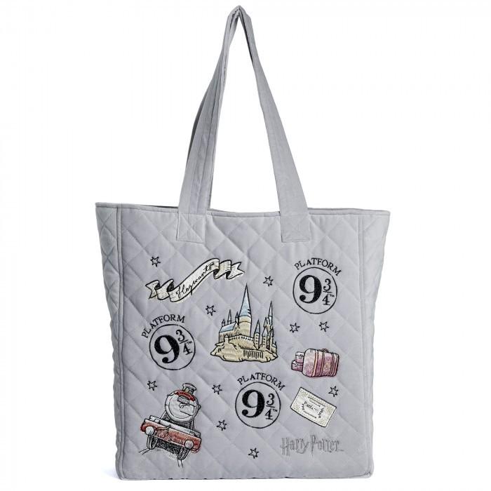 Sac fourre-tout en velours brodé Harry Potter – Voie 9 3/4