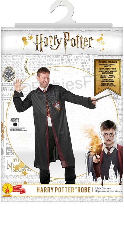 Déguisement adulte Harry Potter + Baguette + Cravate