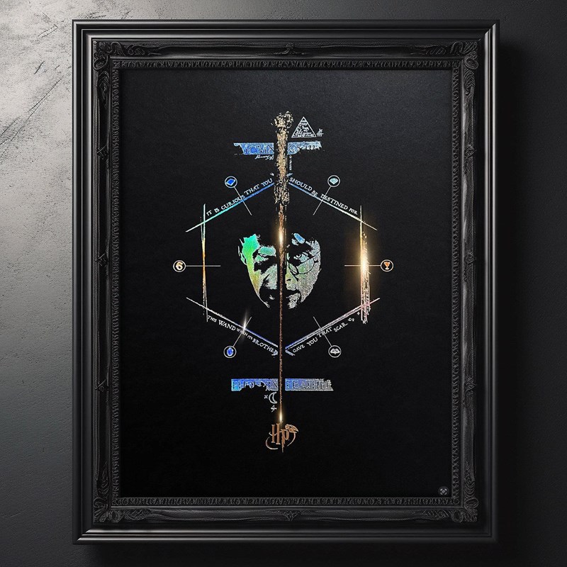 Artprint Le Portrait d'Harry dorure à chaud - Harry Potter