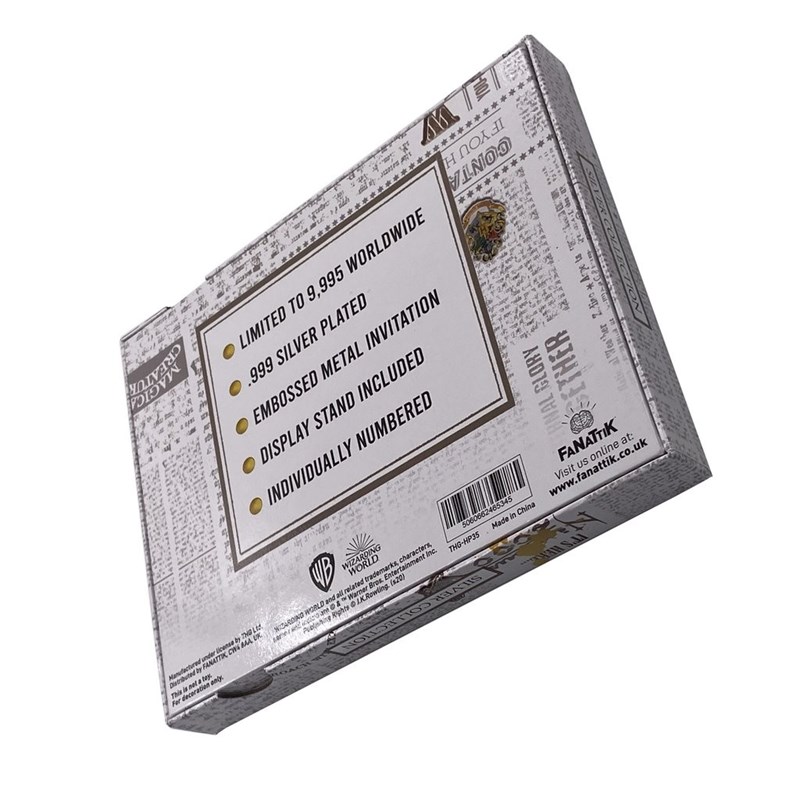 Ticket Bal de Noël (Yule Ball) plaqué argent - ÉDITION LIMITÉE