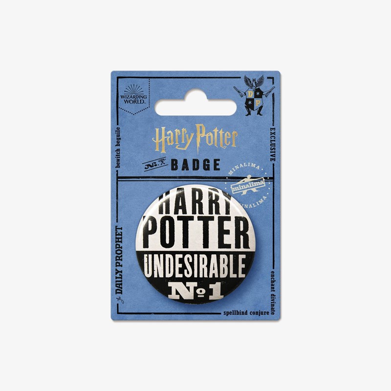 Badge Gazette du Sorcier Harry Potter - Undesirable N°1