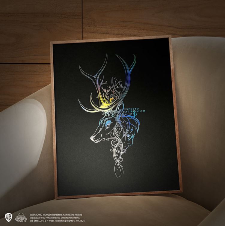 Artprint Patronus dorure à chaud - Harry Potter