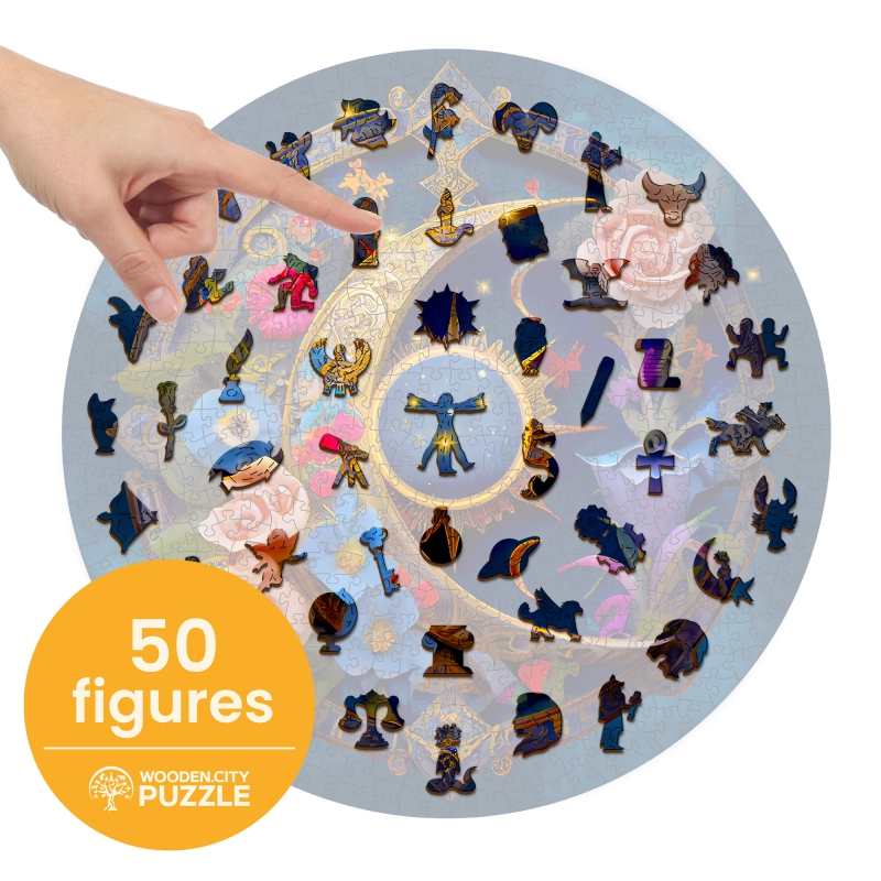 Puzzle en bois Lune des Fleurs 500 pièces