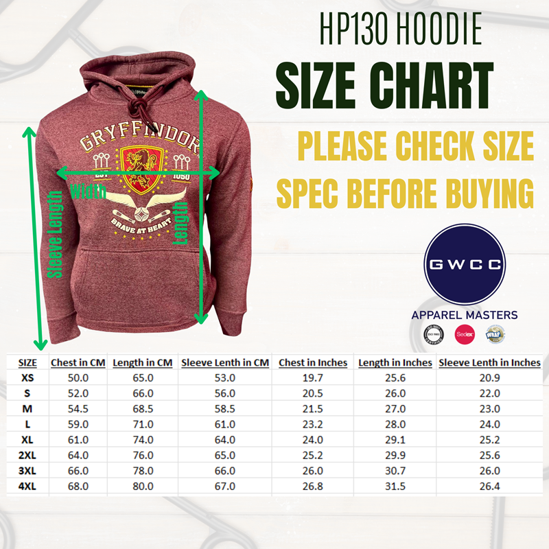 Sweat à capuche hoodie Gryffondor Quidditch - Harry Potter