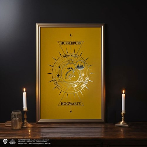 Artprint Poufsouffle dorure à chaud - Harry Potter