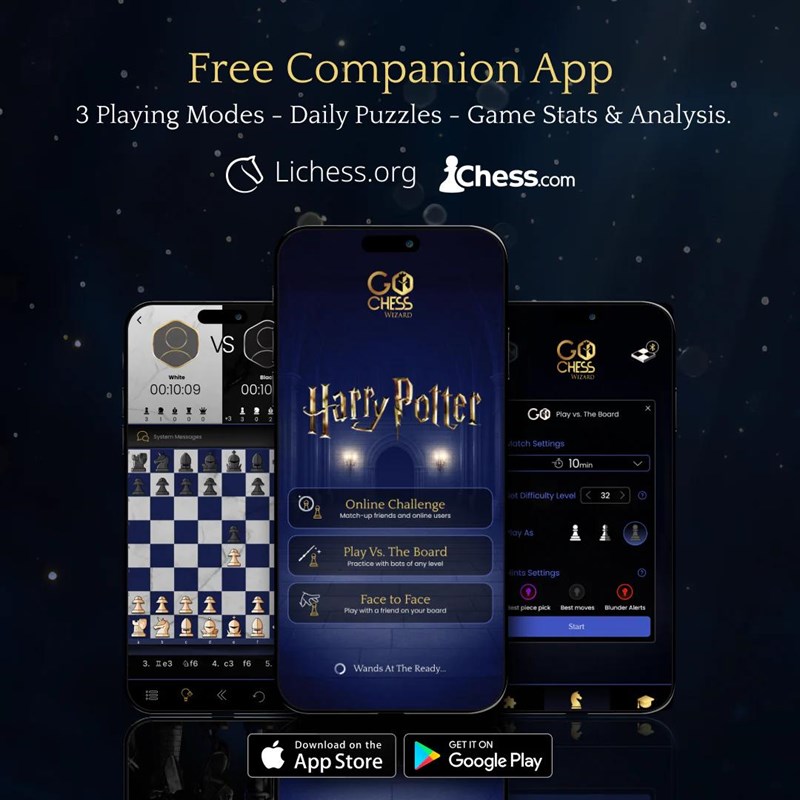 GoChess Wizard Lite – L’échiquier intelligent inspiré de Harry Potter