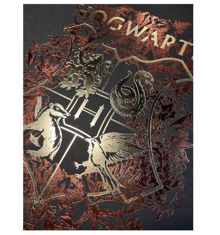 Artprint Poudlard dorure à chaud - Harry Potter