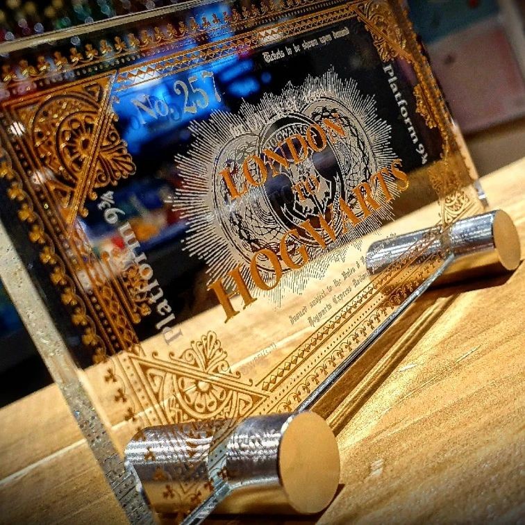 Ticket Poudlard Express en verre Arribas - Harry Potter