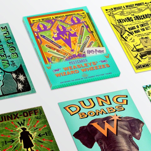 Lot 20 Cartes Postales Frères Weasley