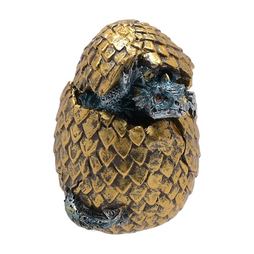 Figurine Œuf de Dragon Doré Orion – The Seasonal Gift Co®