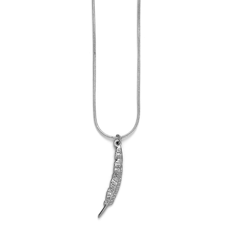 Collier plume Harry Potter plaqué argent