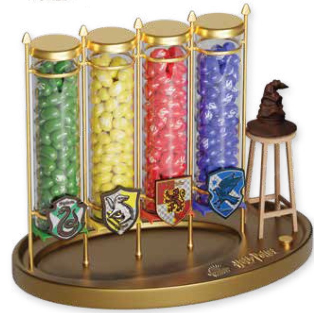 Sablier des points des 4 maisons de Poudlard Jelly Belly - Harry Potter