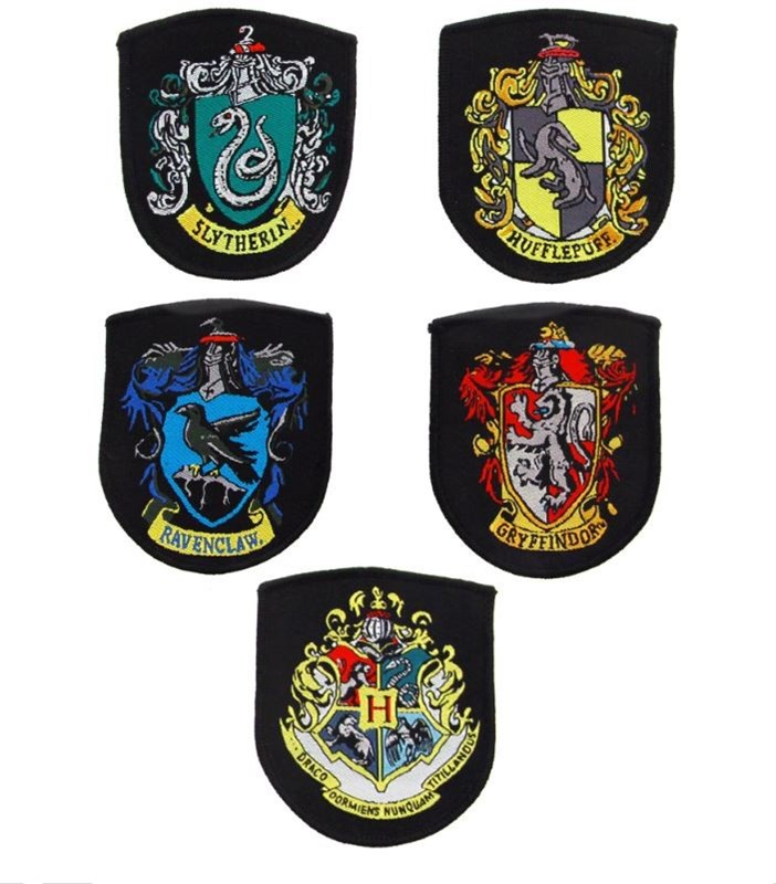 5 écussons Maisons de Poudlard