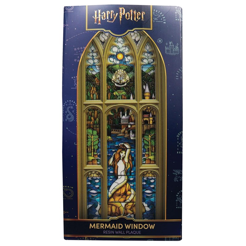 PLAQUE VITRAIL SIRENE EN RESINE - Harry Potter