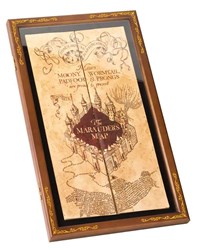 cadre vitrine carte du maraudeur harry potter noble collection