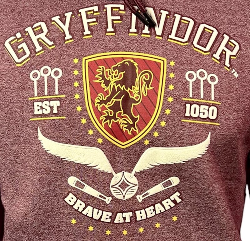 Sweat à capuche hoodie Gryffondor Quidditch - Harry Potter
