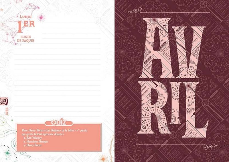 Agenda Harry Potter 2023-2024 - Fières d'être sorcières