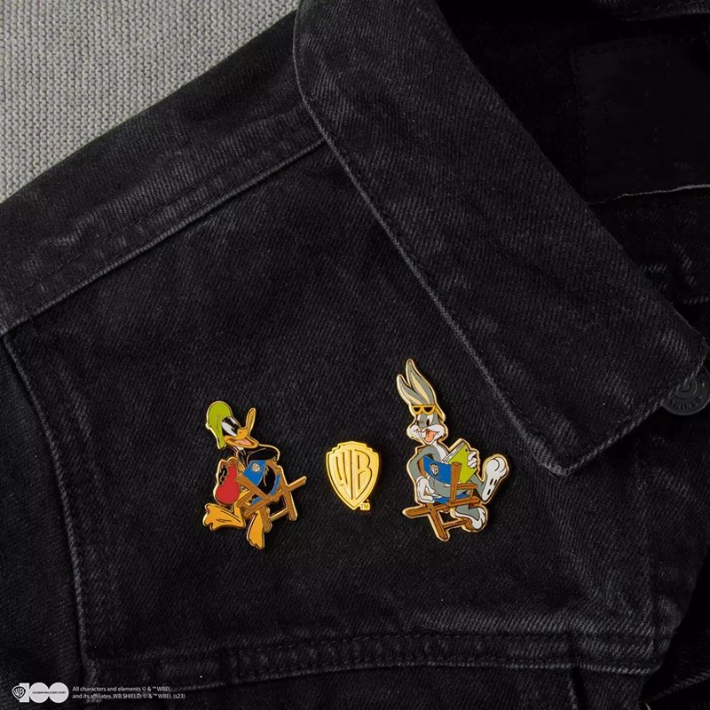 Set 2 pin's Looney Tunes à Poudlard - Harry Potter - WB 100th