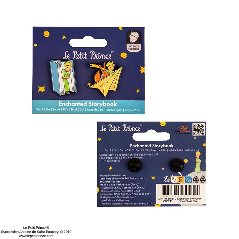 Set de 2 Pin’s Livre de Contes Enchantés – Le Petit Prince