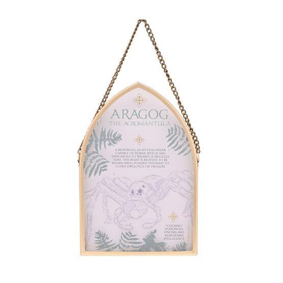 Plaque en verre voûtée suspendue Aragog - Harry Potter