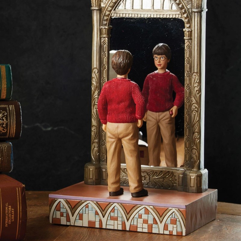 Figurine Harry Potter devant le miroir du Rised par Jim Shore
