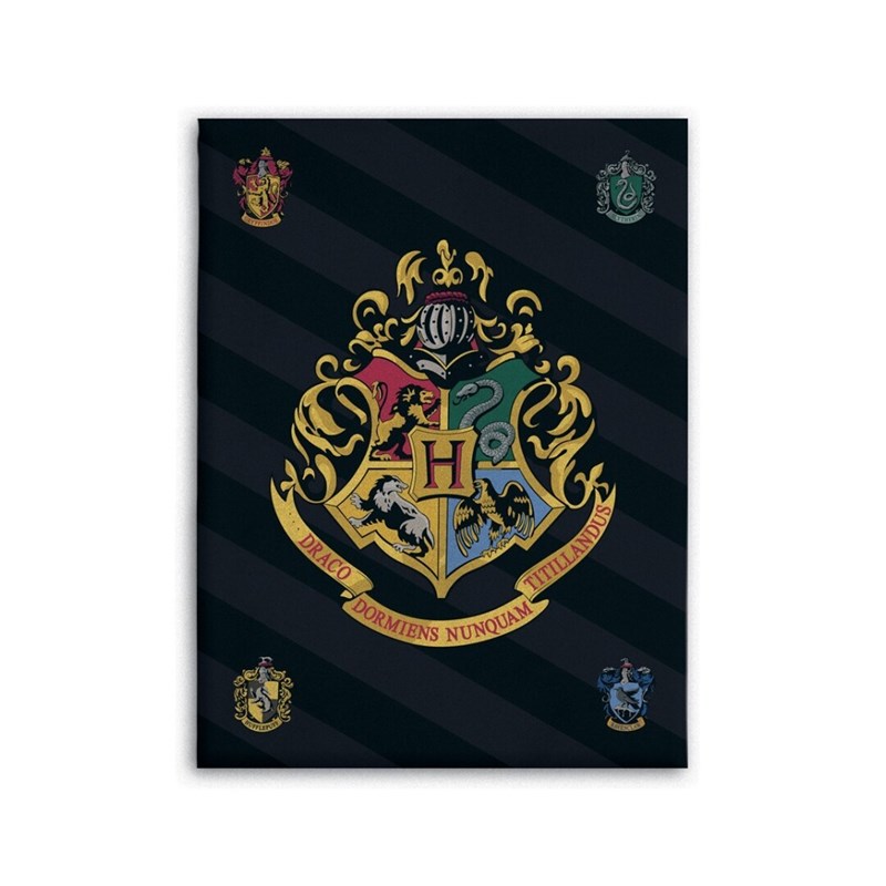 Plaid  polaire Harry Potter - Blasons Poudlard