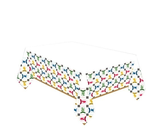 Nappe en papier maisons de Poudlard - Harry Potter