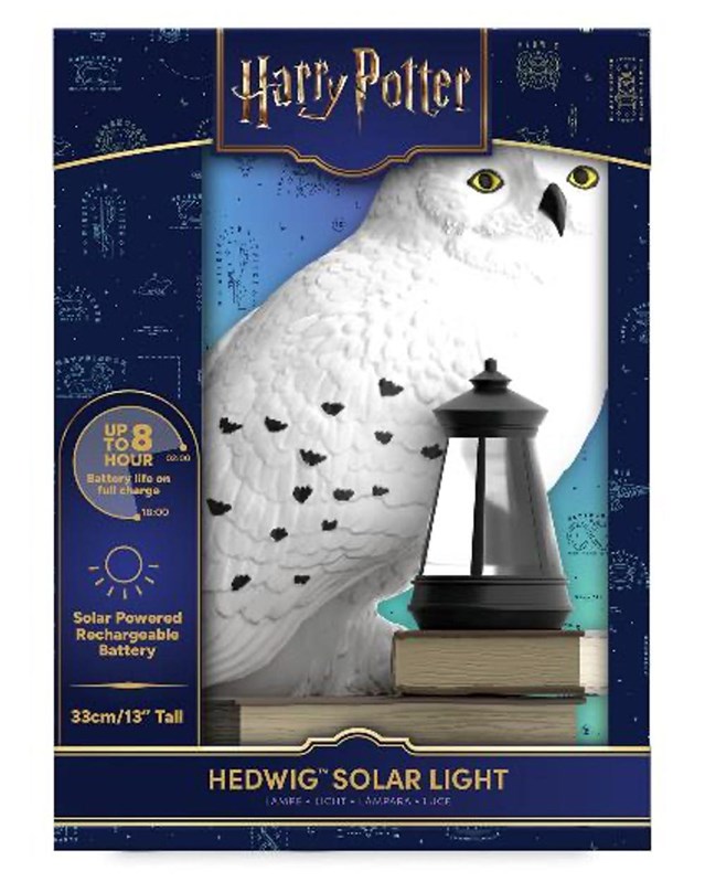 Lampe solaire Hedwige gnome - Harry Potter