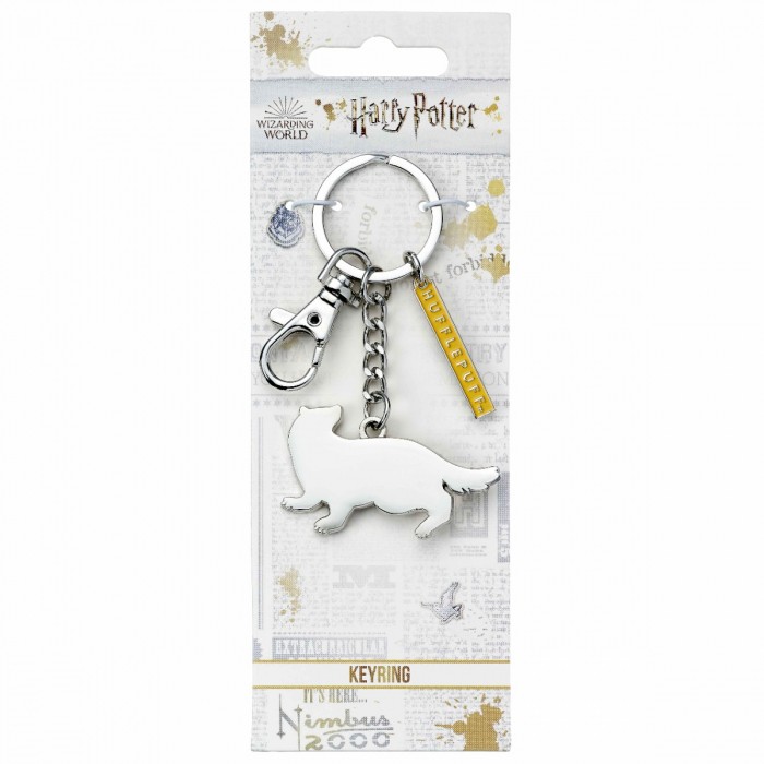 Porte-clés Poufsouffle métallique - Harry Potter