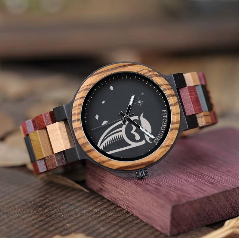 Montre à quartz en bois Pitchounet