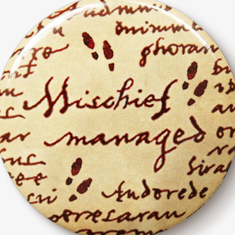 Badge Carte du Maraudeur Harry Potter - Mischief Managed