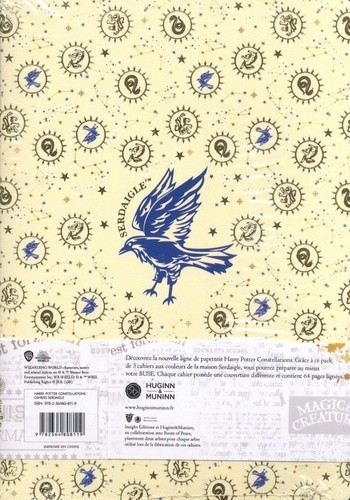 Pack 3 cahiers constellations Serdaigle - Harry Potrter