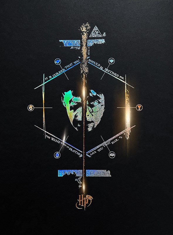 Artprint Le Portrait d'Harry dorure à chaud - Harry Potter