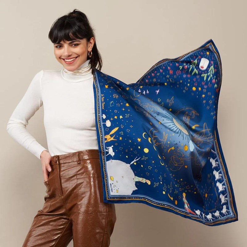 Carré de soie 90, la nuit du Petit Prince