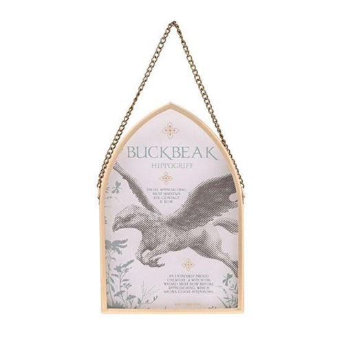 Plaque en verre voûtée suspendue Buck l'Hippogriffe - Harry Potter