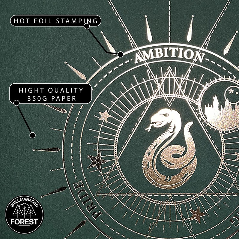 Artprint Serpentard dorure à chaud - Harry Potter