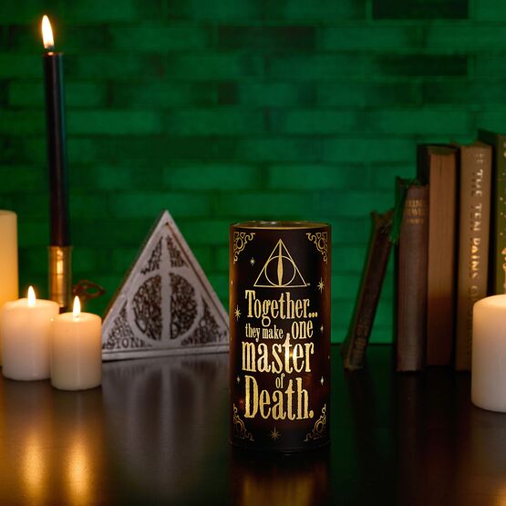 Lampe tube Reliques de la Mort - Morsmordre Harry Potter
