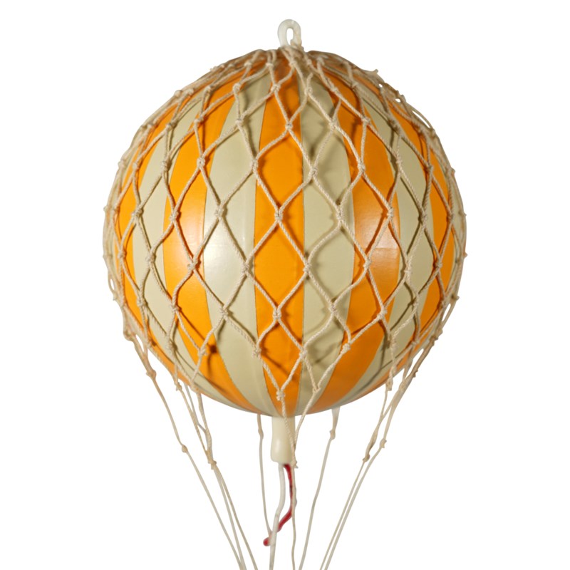 Montgolfière 8,5cm orange ivoire