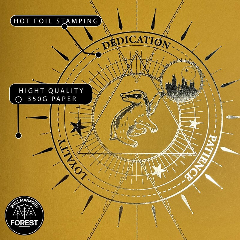 Artprint Poufsouffle dorure à chaud - Harry Potter