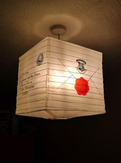 Lanterne abat-jour en papier lettre d'admission Harry Potter