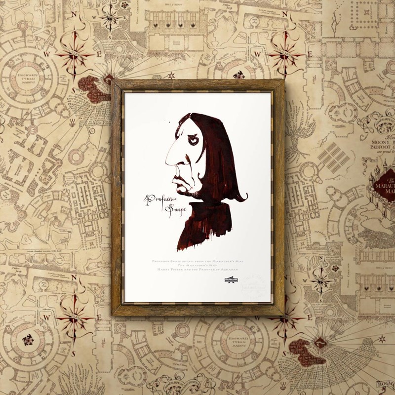 Print Professeur Rogue Carte du Maraudeur par MinaLima - Harry Potter