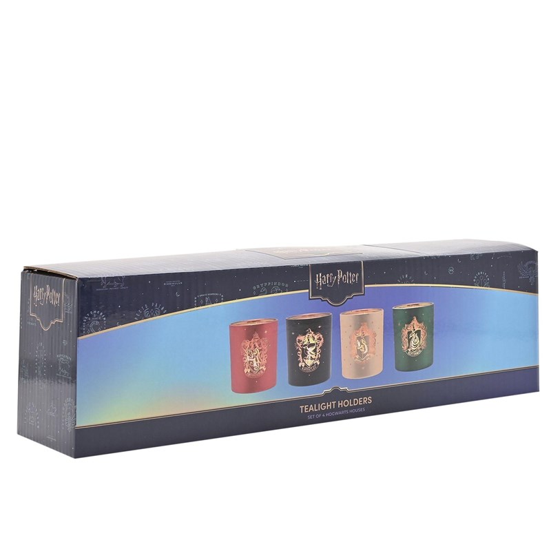 LOT 4 PHOTOPHORE ALUMNI 4 MAISONS POUDLARD - HARRY POTTER
