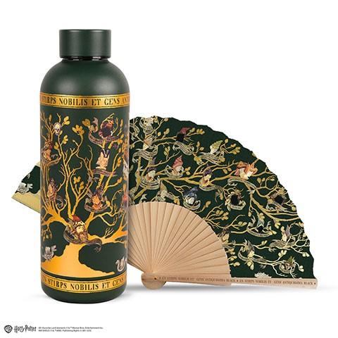 Pack bouteille isotherme et éventail - Famille black - Harry Potter